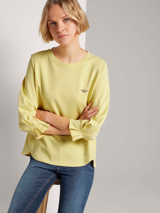 Sweatshirt mit Ärmeldetail - Frauen - honey popcorn Sweatshirt mit Ärmeldetail - Frauen - honey popcorn - 5 - TOM TAILOR Denim