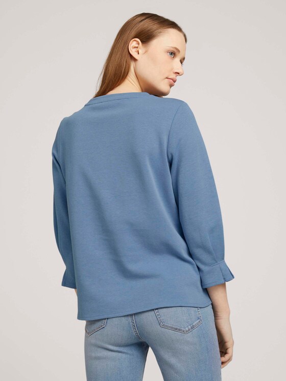 Sweatshirt mit Bio-Baumwolle - Frauen - soft mid blue Sweatshirt mit Bio-Baumwolle - Frauen - soft mid blue - 2 - TOM TAILOR Denim