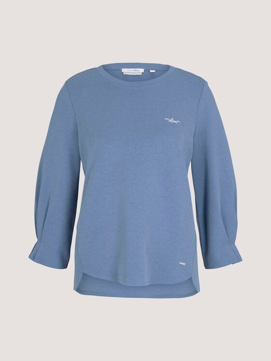 Sweatshirt mit Bio-Baumwolle - Frauen - soft mid blue Sweatshirt mit Bio-Baumwolle - Frauen - soft mid blue - 7 - TOM TAILOR Denim