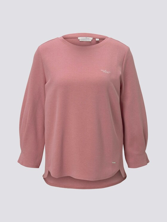 Ärmelfalten Sweatshirt mit Bio-Baumwolle - Frauen - cozy rose Ärmelfalten Sweatshirt mit Bio-Baumwolle - Frauen - cozy rose - 7 - TOM TAILOR Denim