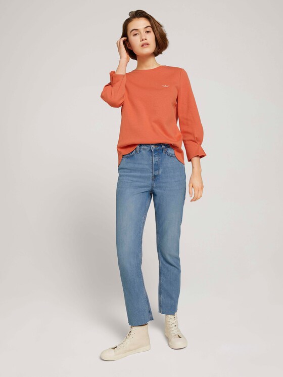 Sweatshirt mit Bio-Baumwolle - Frauen - sundown coral Sweatshirt mit Bio-Baumwolle - Frauen - sundown coral - 3 - TOM TAILOR Denim