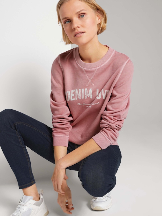 Sweatshirt mit Print - Frauen - cozy rose Sweatshirt mit Print - Frauen - cozy rose - 5 - TOM TAILOR Denim