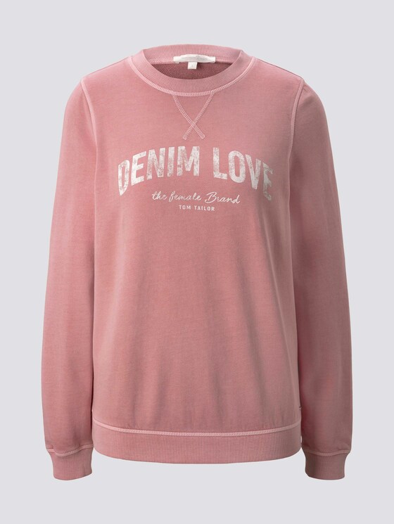 Sweatshirt mit Print - Frauen - cozy rose Sweatshirt mit Print - Frauen - cozy rose - 7 - TOM TAILOR Denim
