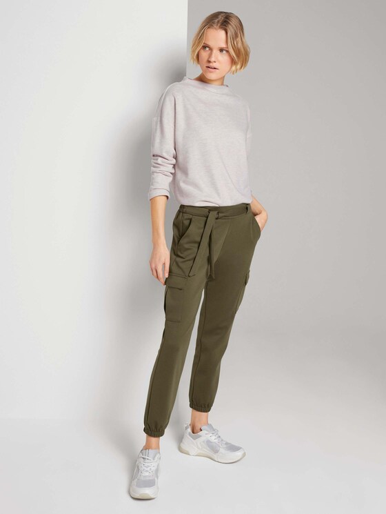 Sweatshirt mit kurzem Stehkragen - Frauen - creme beige melange Sweatshirt mit kurzem Stehkragen - Frauen - creme beige melange - 3 - TOM TAILOR Denim