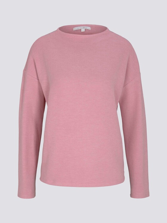 Sweatshirt met korte opstaande kraag - Vrouwen - cozy rose Sweatshirt met korte opstaande kraag - Vrouwen - cozy rose - 7 - TOM TAILOR Denim