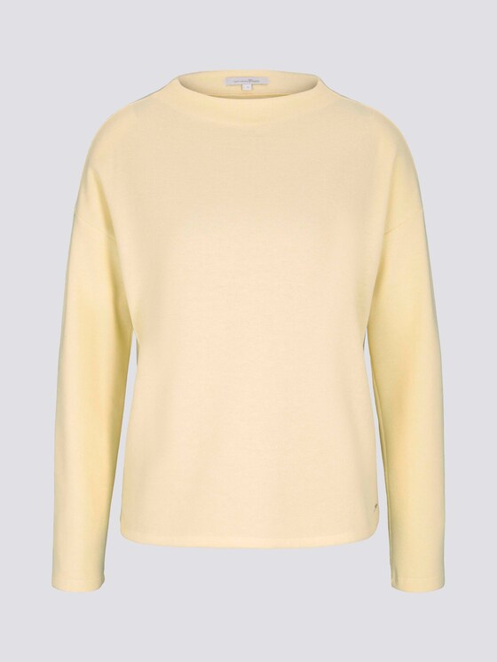 Sweatshirt mit kurzem Stehkragen - Frauen - soft yellow Sweatshirt mit kurzem Stehkragen - Frauen - soft yellow - 7 - TOM TAILOR Denim