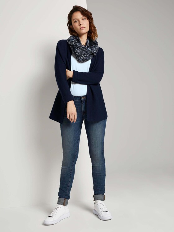 Strukturierter Cardigan mit Bio-Baumwolle - Frauen - Sky Captain Blue Strukturierter Cardigan mit Bio-Baumwolle - Frauen - Sky Captain Blue - 3 - TOM TAILOR