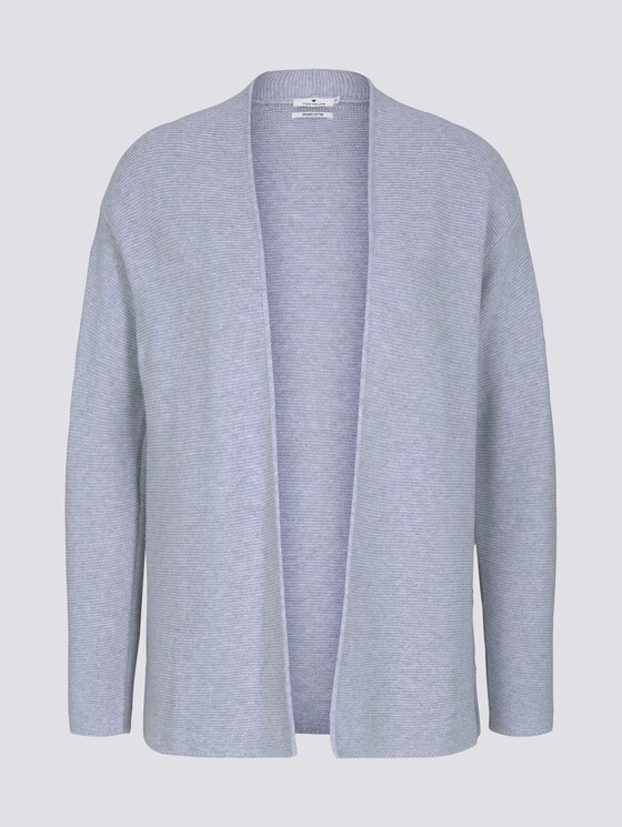 Strukturierter Cardigan mit Bio-Baumwolle - Frauen - comfort grey melange Strukturierter Cardigan mit Bio-Baumwolle - Frauen - comfort grey melange - 7 - TOM TAILOR