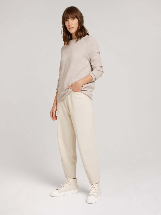 Pullover mit Raglanärmeln - Frauen - cold beige melange Pullover mit Raglanärmeln - Frauen - cold beige melange - 3 - TOM TAILOR