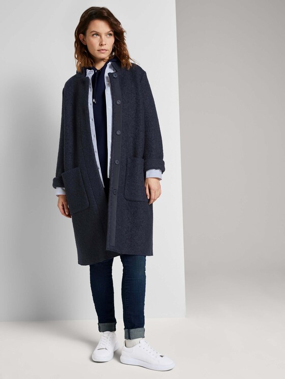 Hoodie mit Seitenschlitzen - Frauen - Sky Captain Blue Hoodie mit Seitenschlitzen - Frauen - Sky Captain Blue - 3 - TOM TAILOR