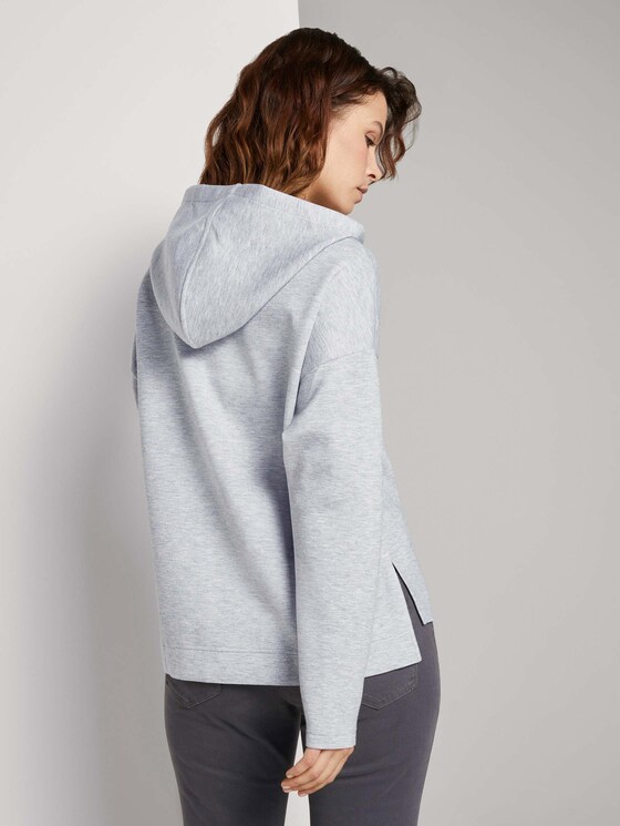 Hoodie mit Seitenschlitzen - Frauen - comfort grey melange Hoodie mit Seitenschlitzen - Frauen - comfort grey melange - 2 - TOM TAILOR