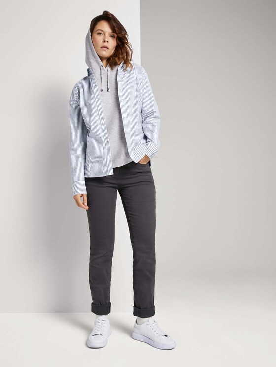 Hoodie mit Seitenschlitzen - Frauen - comfort grey melange Hoodie mit Seitenschlitzen - Frauen - comfort grey melange - 3 - TOM TAILOR