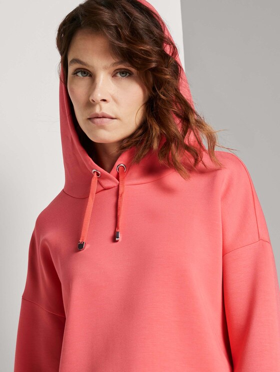 Hoodie met zijsplitten - Vrouwen - strong peach tone Hoodie met zijsplitten - Vrouwen - strong peach tone - 10 - TOM TAILOR