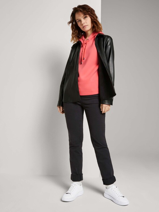 Hoodie met zijsplitten - Vrouwen - strong peach tone Hoodie met zijsplitten - Vrouwen - strong peach tone - 3 - TOM TAILOR