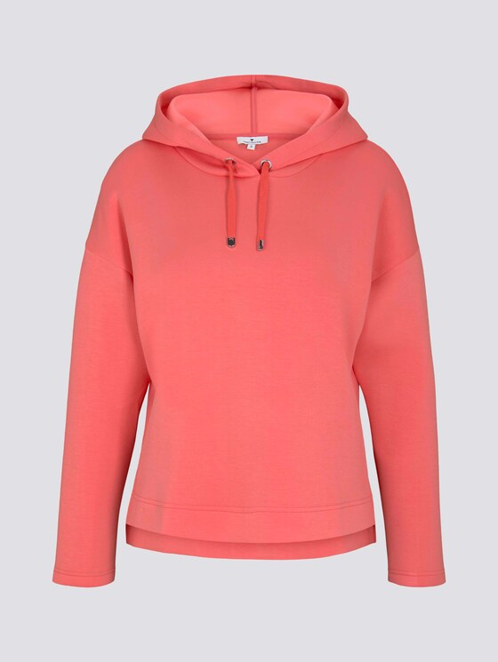 Hoodie met zijsplitten - Vrouwen - strong peach tone Hoodie met zijsplitten - Vrouwen - strong peach tone - 7 - TOM TAILOR