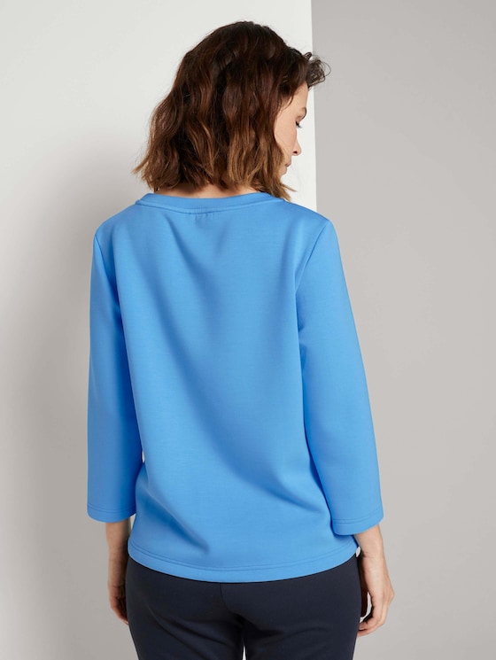Basic Sweatshirt - Frauen - Clear Light Blue Basic Sweatshirt - Frauen - Clear Light Blue - 2 - TOM TAILOR