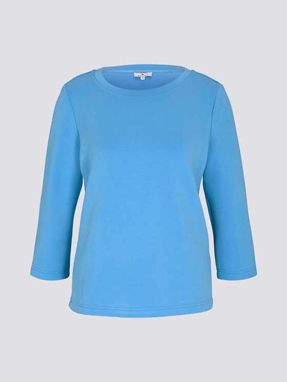Basic Sweatshirt - Frauen - Clear Light Blue Basic Sweatshirt - Frauen - Clear Light Blue - 7 - TOM TAILOR