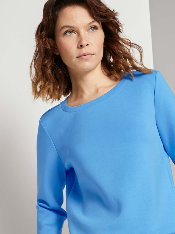 Basic Sweatshirt - Frauen - Clear Light Blue Basic Sweatshirt - Frauen - Clear Light Blue - 9 - TOM TAILOR
