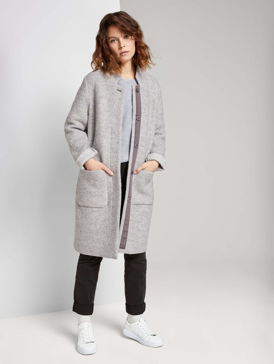 Basic Sweatshirt - Frauen - comfort grey melange Basic Sweatshirt - Frauen - comfort grey melange - 3 - TOM TAILOR