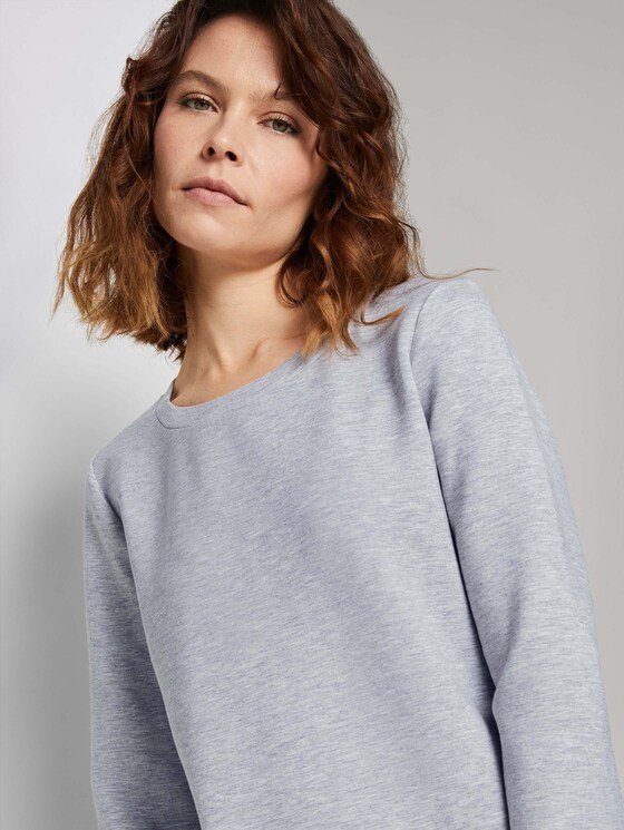 Basic Sweatshirt - Frauen - comfort grey melange Basic Sweatshirt - Frauen - comfort grey melange - 9 - TOM TAILOR