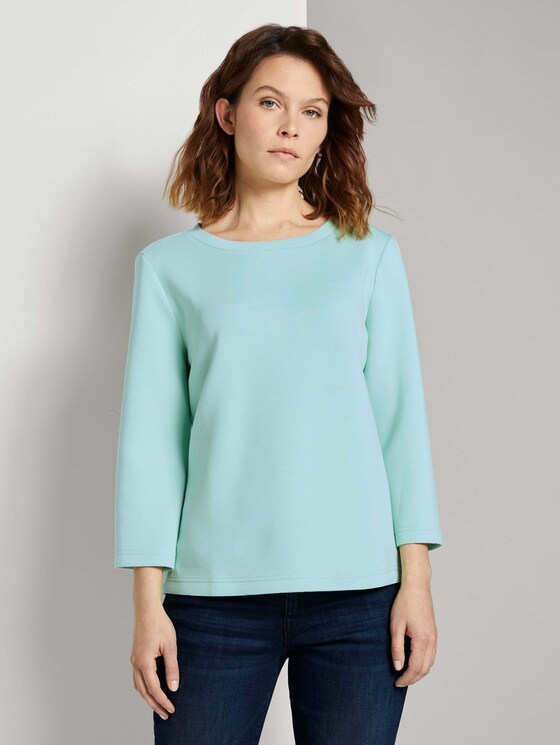 Basic Sweatshirt - Frauen - minty green Basic Sweatshirt - Frauen - minty green - 1 - TOM TAILOR