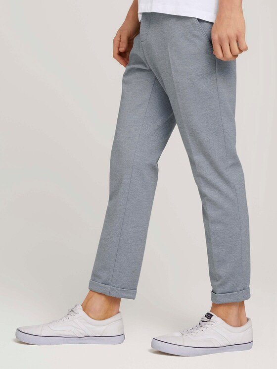 Broek van tricot chino in slim fit - Mannen - light grey twill Broek van tricot chino in slim fit - Mannen - light grey twill - 11 - TOM TAILOR Denim