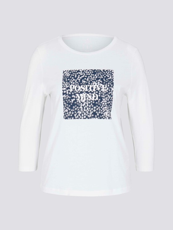 Fotoprint Langarmshirt mit Bio-Baumwolle - Frauen - Whisper White Fotoprint Langarmshirt mit Bio-Baumwolle - Frauen - Whisper White - 7 - TOM TAILOR
