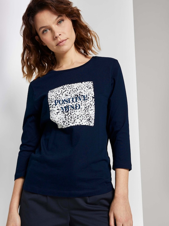 Fotoprint Langarmshirt mit Bio-Baumwolle - Frauen - Sky Captain Blue Fotoprint Langarmshirt mit Bio-Baumwolle - Frauen - Sky Captain Blue - 5 - TOM TAILOR