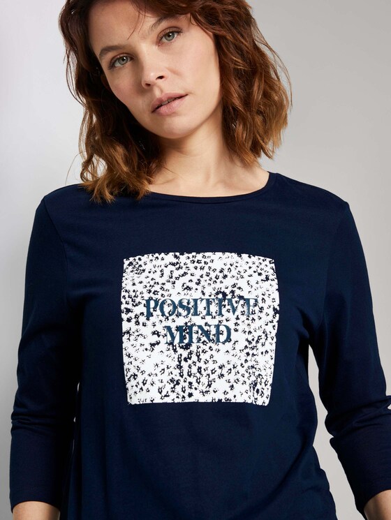 Fotoprint Langarmshirt mit Bio-Baumwolle - Frauen - Sky Captain Blue Fotoprint Langarmshirt mit Bio-Baumwolle - Frauen - Sky Captain Blue - 9 - TOM TAILOR