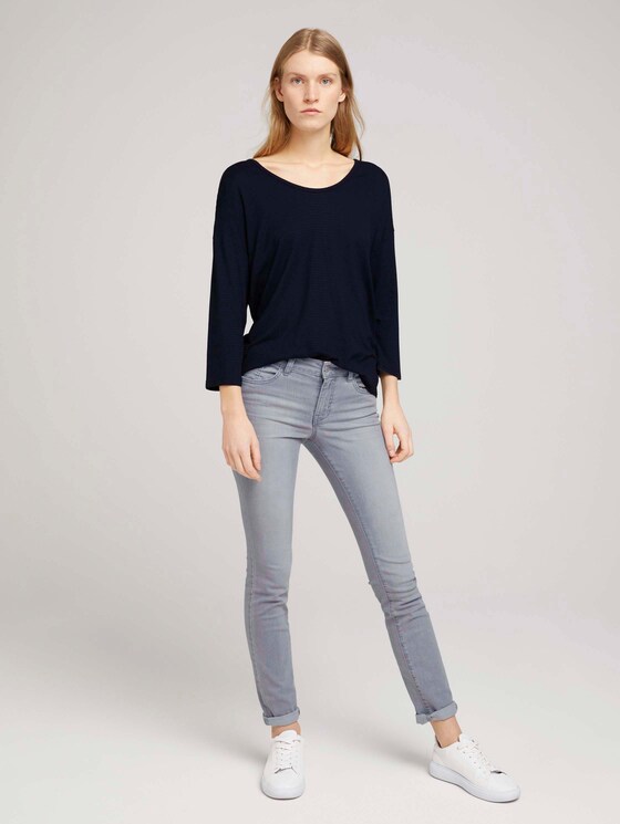 Strukturiertes Shirt im Loose Fit mit LENZINGTM ECOVEROTM - Frauen - Sky Captain Blue Strukturiertes Shirt im Loose Fit mit LENZINGTM ECOVEROTM - Frauen - Sky Captain Blue - 3 - TOM TAILOR