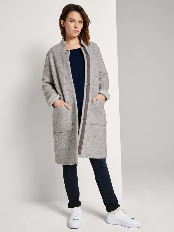 Loose Fit Shirt im Materialmix - Frauen - Sky Captain Blue Loose Fit Shirt im Materialmix - Frauen - Sky Captain Blue - 3 - TOM TAILOR