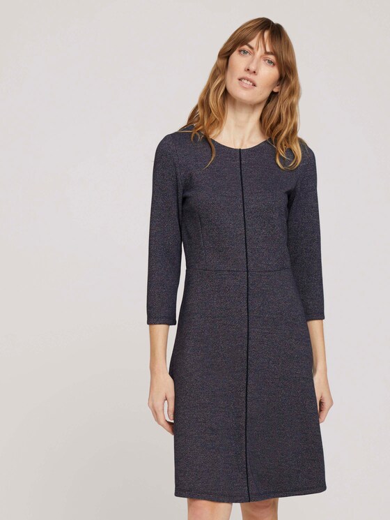 Kleid in A-Linie - Frauen - navy structured design Kleid in A-Linie - Frauen - navy structured design - 1 - TOM TAILOR