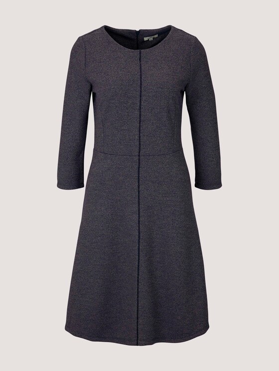 Kleid in A-Linie - Frauen - navy structured design Kleid in A-Linie - Frauen - navy structured design - 7 - TOM TAILOR