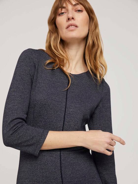 Kleid in A-Linie - Frauen - navy structured design Kleid in A-Linie - Frauen - navy structured design - 9 - TOM TAILOR