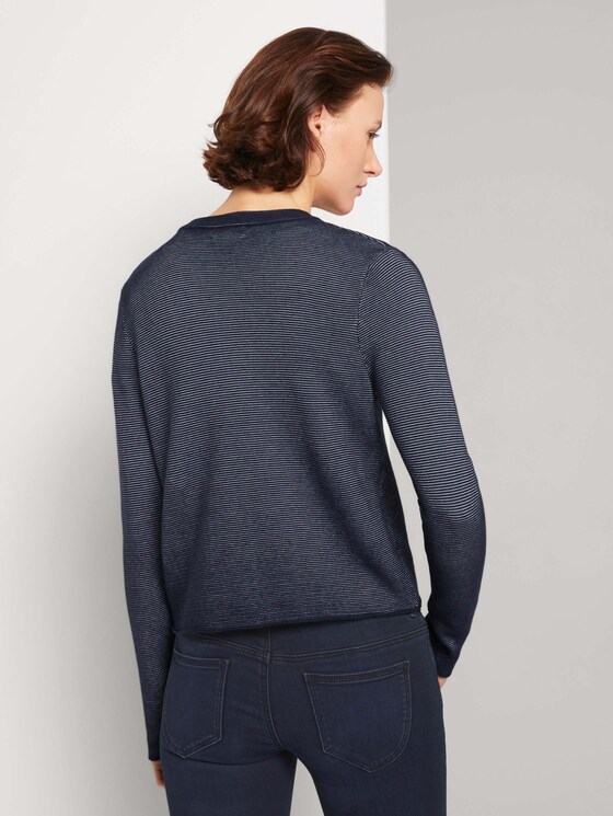 Kurzer Cardigan mit Knopfleiste - Frauen - Sky Captain Blue Kurzer Cardigan mit Knopfleiste - Frauen - Sky Captain Blue - 2 - TOM TAILOR