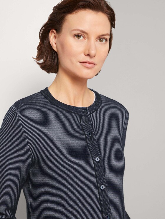 Kurzer Cardigan mit Knopfleiste - Frauen - Sky Captain Blue Kurzer Cardigan mit Knopfleiste - Frauen - Sky Captain Blue - 9 - TOM TAILOR