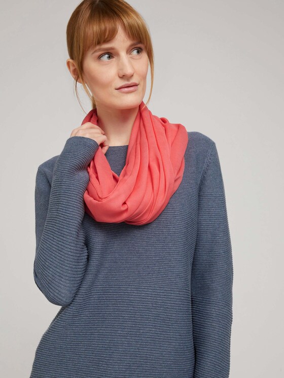 Gemusterter Schlauchschal - Frauen - strong peach tone Gemusterter Schlauchschal - Frauen - strong peach tone - 5 - TOM TAILOR