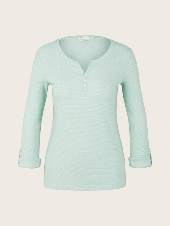 long-sleeved shirt with organic cotton by Tom Tailor