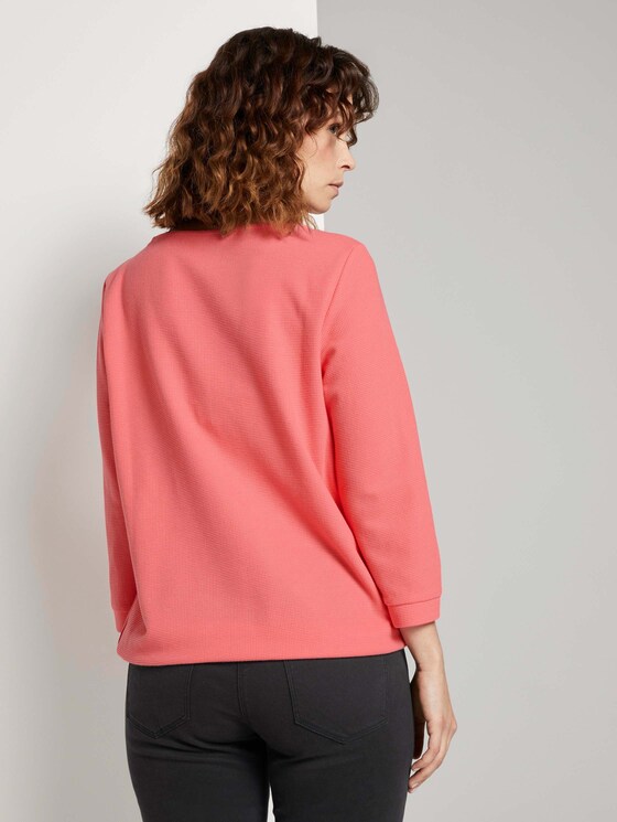 Overhemd met textuur en trekkoord - Vrouwen - strong peach tone Overhemd met textuur en trekkoord - Vrouwen - strong peach tone - 2 - TOM TAILOR