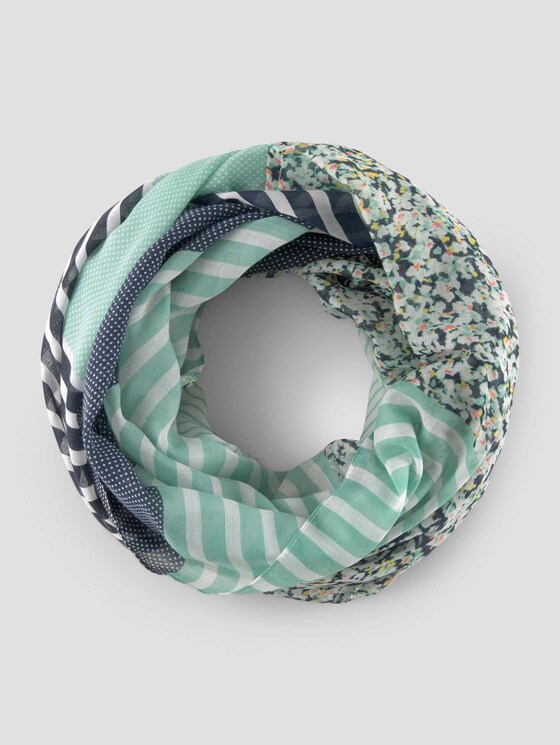 Schlauchschal mit Prints - Frauen - soft leaf green Schlauchschal mit Prints - Frauen - soft leaf green - 7 - TOM TAILOR