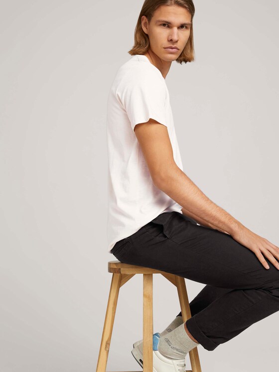 Basic T-shirt met biologisch katoen - Mannen - Soft Beige Solid Basic T-shirt met biologisch katoen - Mannen - Soft Beige Solid - 5 - TOM TAILOR Denim