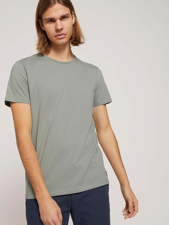 Basic Tshirt - Männer - Greyish Shadow Olive Basic Tshirt - Männer - Greyish Shadow Olive - 5 - TOM TAILOR Denim