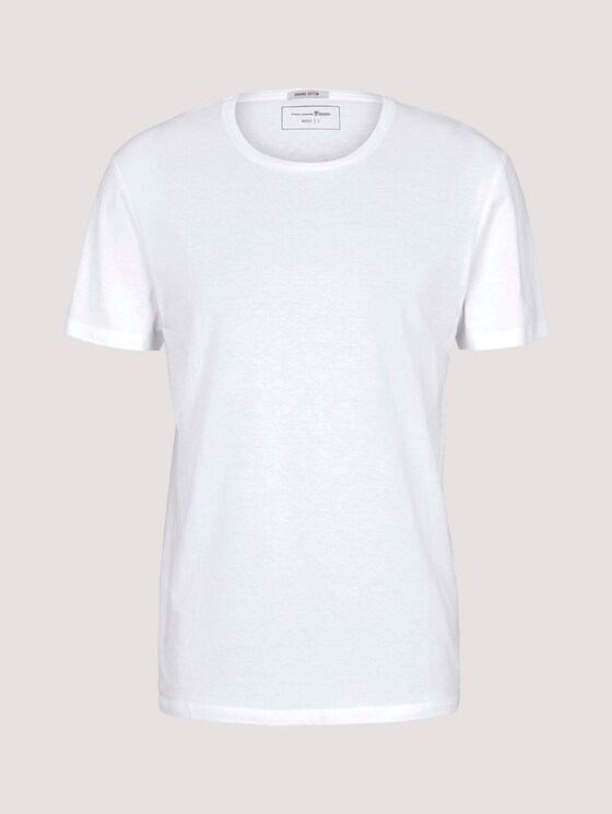Basic Tshirt - Männer - White Basic Tshirt - Männer - White - 7 - TOM TAILOR Denim