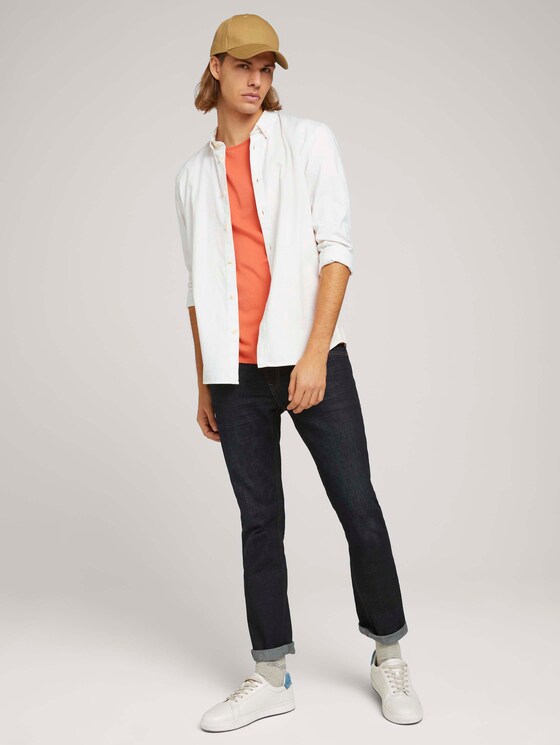 Basic T-Shirt mit Bio-Baumwolle - Männer - orange lobster Basic T-Shirt mit Bio-Baumwolle - Männer - orange lobster - 3 - TOM TAILOR Denim