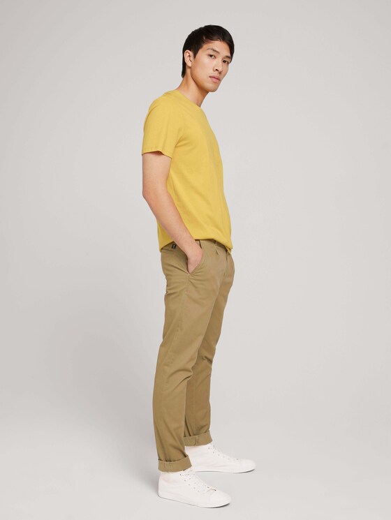 Basic T-Shirt mit Bio-Baumwolle - Männer - golden ochre Basic T-Shirt mit Bio-Baumwolle - Männer - golden ochre - 3 - TOM TAILOR Denim