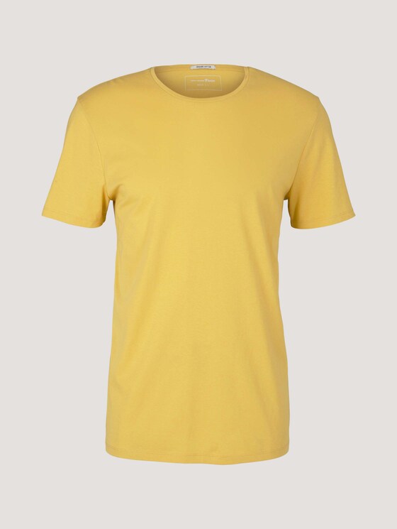 Basic T-Shirt mit Bio-Baumwolle - Männer - golden ochre Basic T-Shirt mit Bio-Baumwolle - Männer - golden ochre - 7 - TOM TAILOR Denim