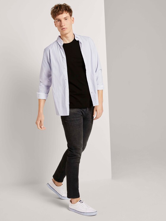 Basic T-Shirt mit Bio-Baumwolle - Männer - Black Basic T-Shirt mit Bio-Baumwolle - Männer - Black - 3 - TOM TAILOR Denim