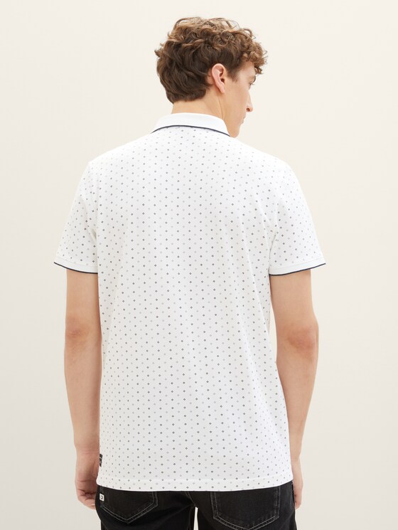 gemustertes Poloshirt - Männer - white regular dot print gemustertes Poloshirt - Männer - white regular dot print - 2 - TOM TAILOR Denim