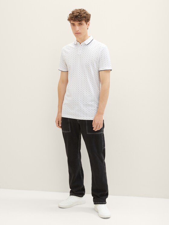gemustertes Poloshirt - Männer - white regular dot print gemustertes Poloshirt - Männer - white regular dot print - 3 - TOM TAILOR Denim