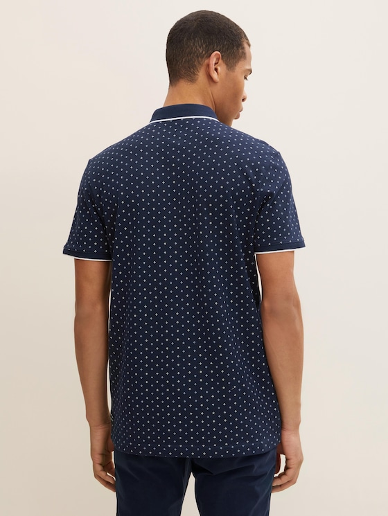 gemustertes Poloshirt - Männer - navy regular dot print gemustertes Poloshirt - Männer - navy regular dot print - 2 - TOM TAILOR Denim